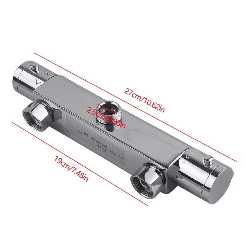 Robinet mitigeur thermostatique en laiton chromé – Image 4