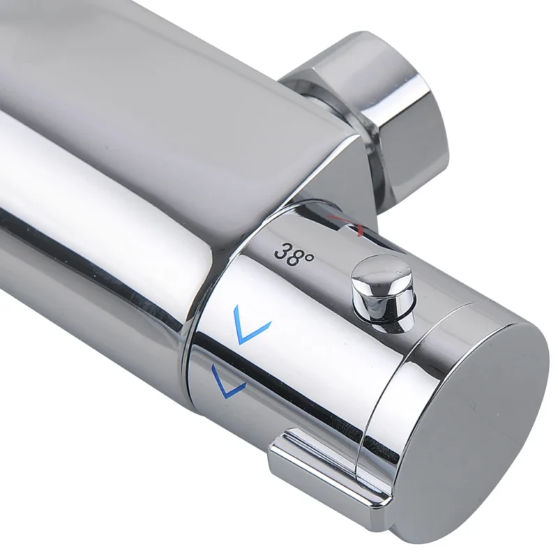 Robinet mitigeur thermostatique en laiton chromé – Image 2