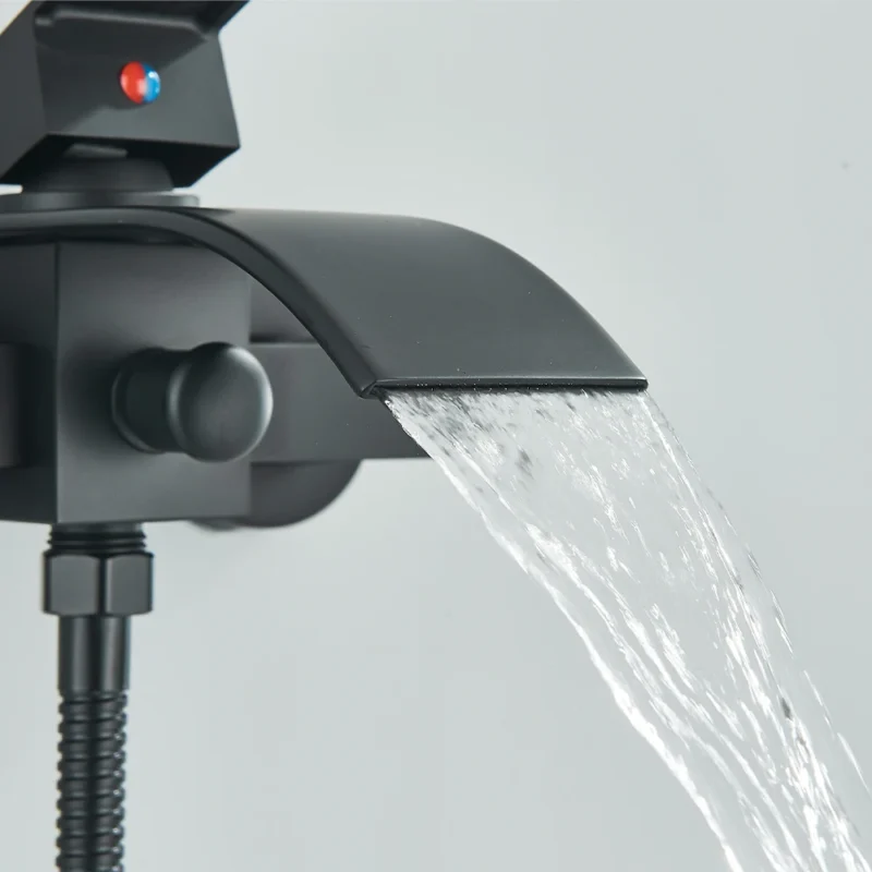 Robinet de baignoire cascade avec douchette – Image 2