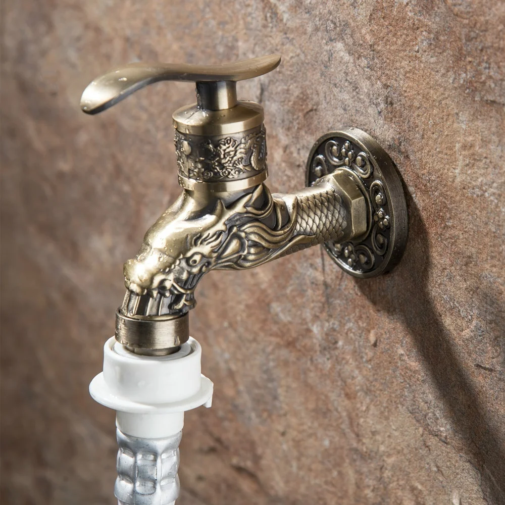 Robinet de lavabo mural à poignée unique